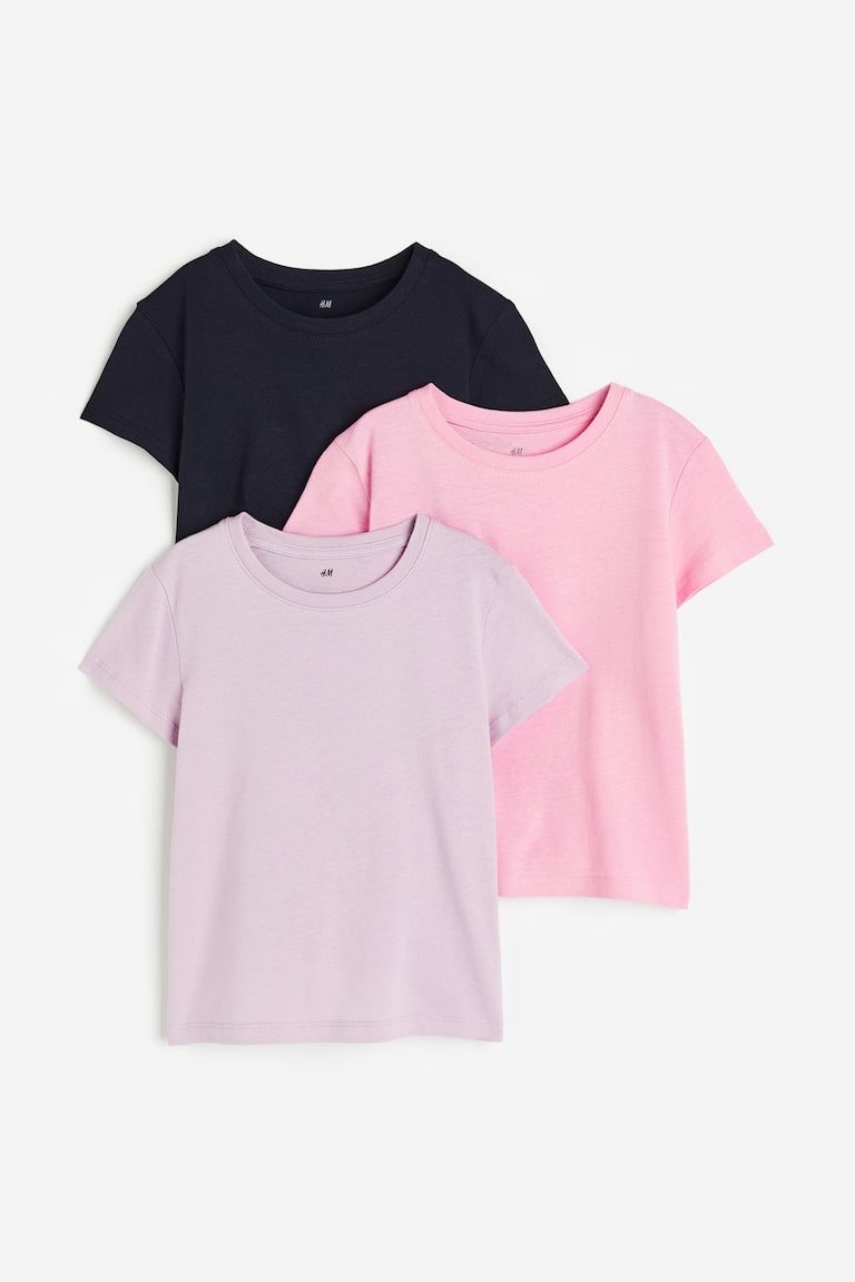 H&M 3er-Pack Baumwollshirts