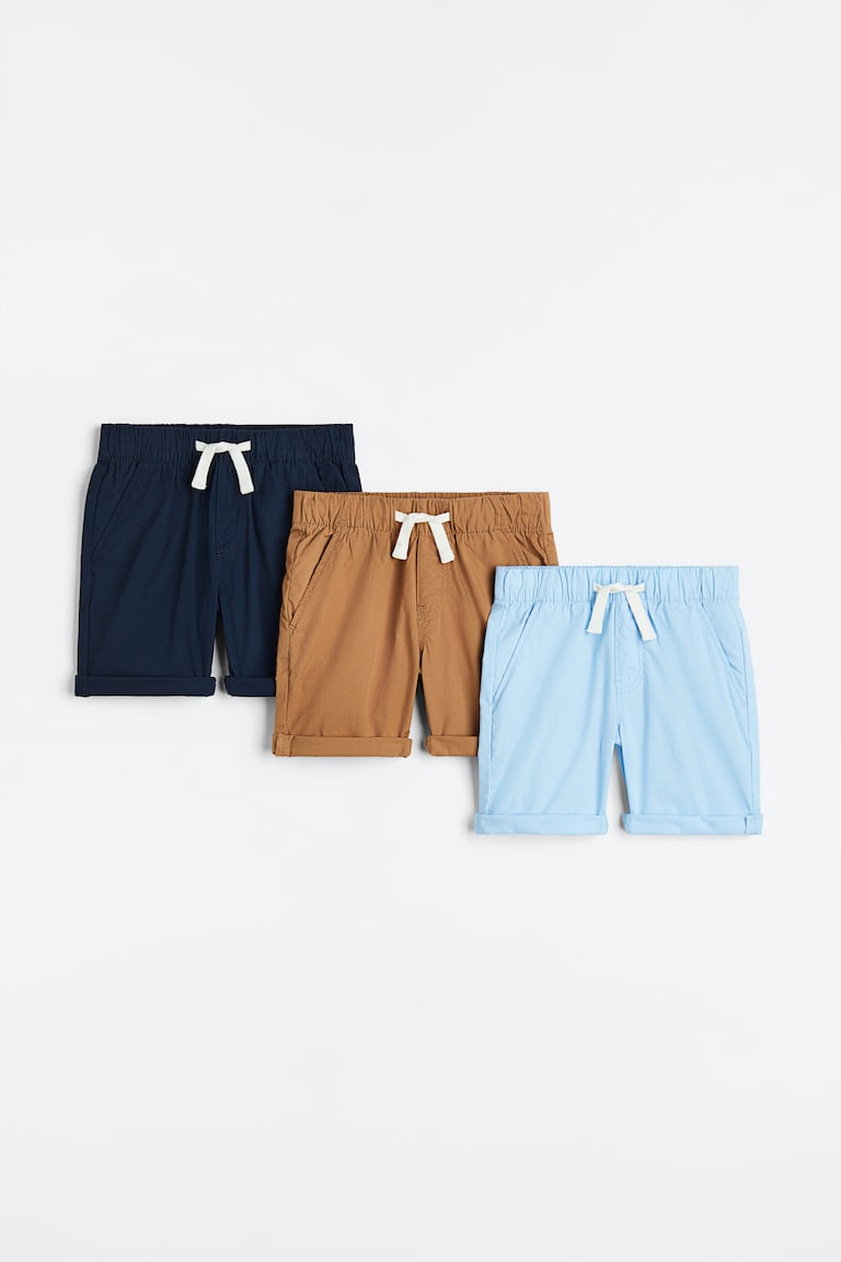 H&M 3er-Pack Baumwollshorts