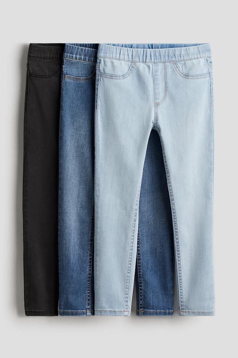 H&M 3er-Pack Denimjeggings