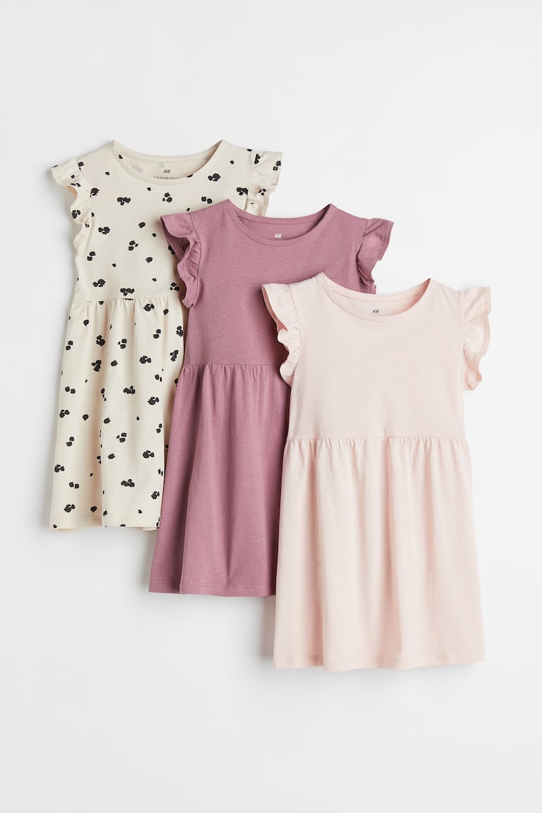 H&M 3er-Pack Jerseykleider