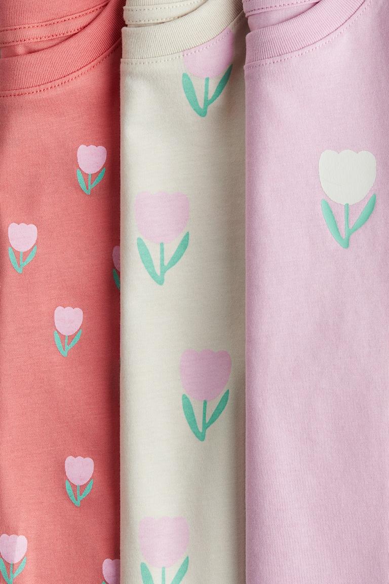 H&M 3er-Pack Jerseyshirts Mit Print