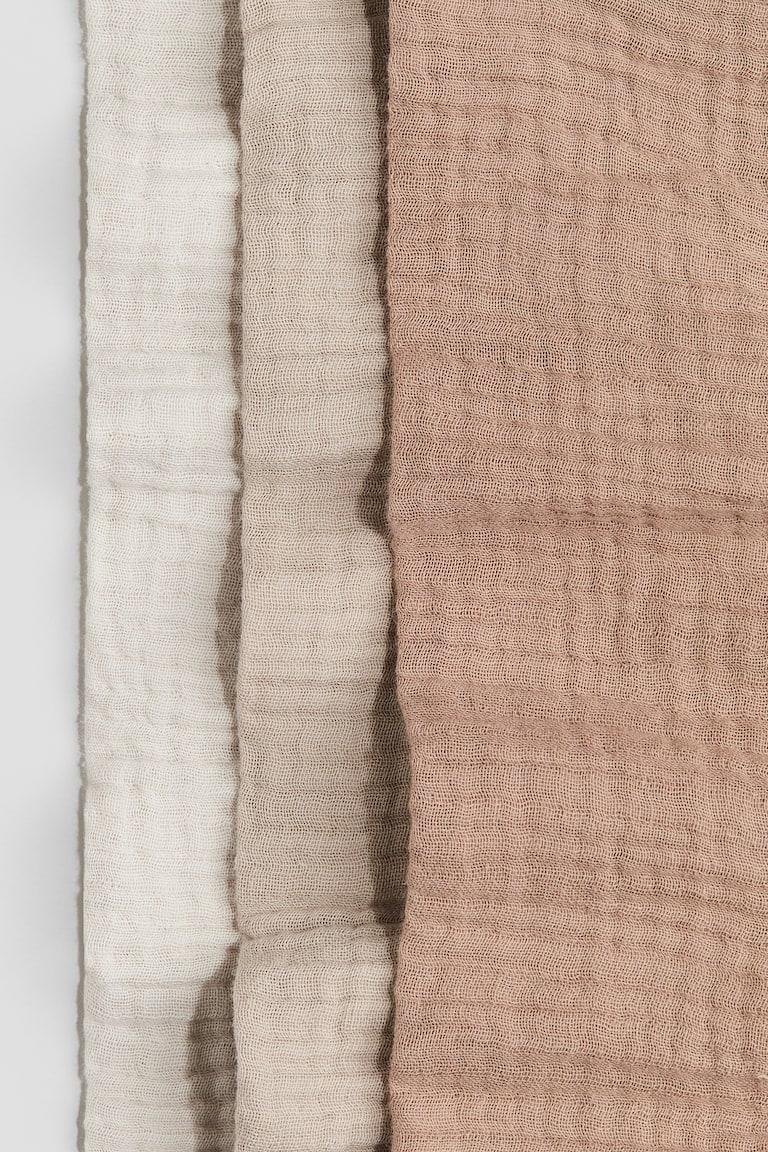 H&M 3er-Pack Kleine Musselintücher