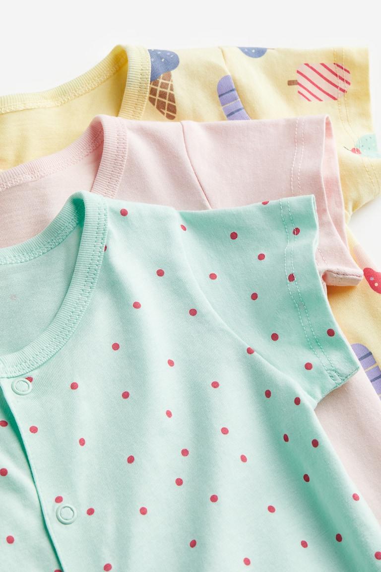 H&M 3er-Pack Schlafanzüge Aus Baumwolle