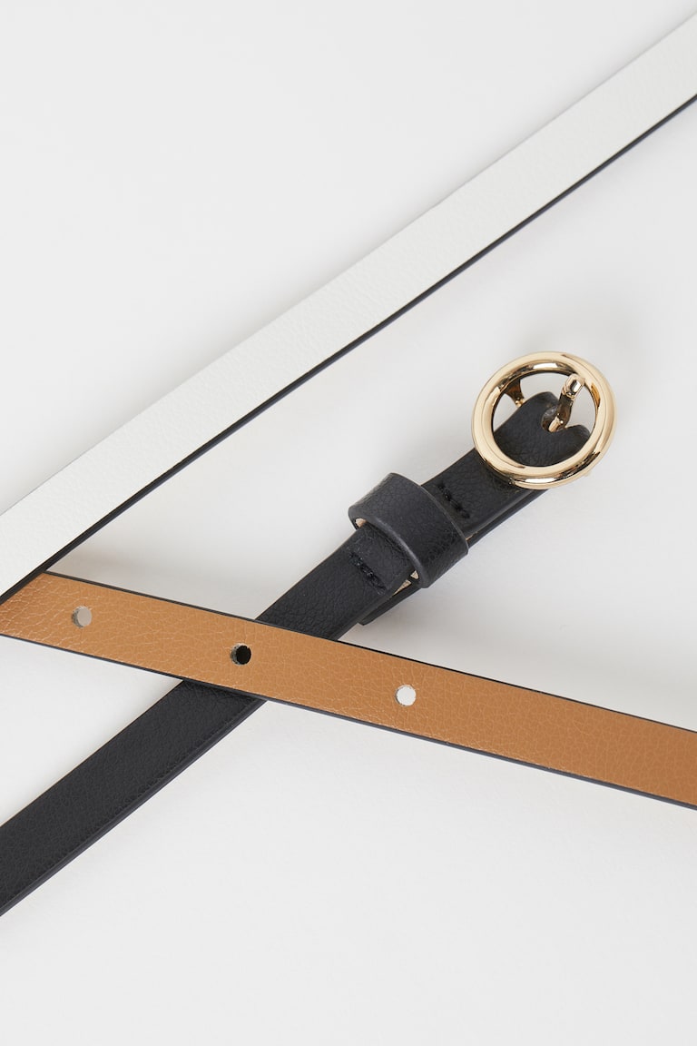 H&M 3er-Pack Schmale Gürtel