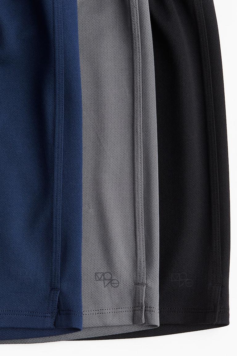 H&M 3er-Pack Sportshorts Aus Mesh Mit DryMove™