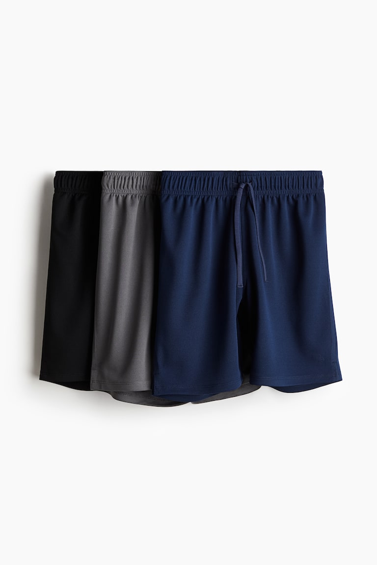 H&M 3er-Pack Sportshorts aus Mesh mit DryMove™