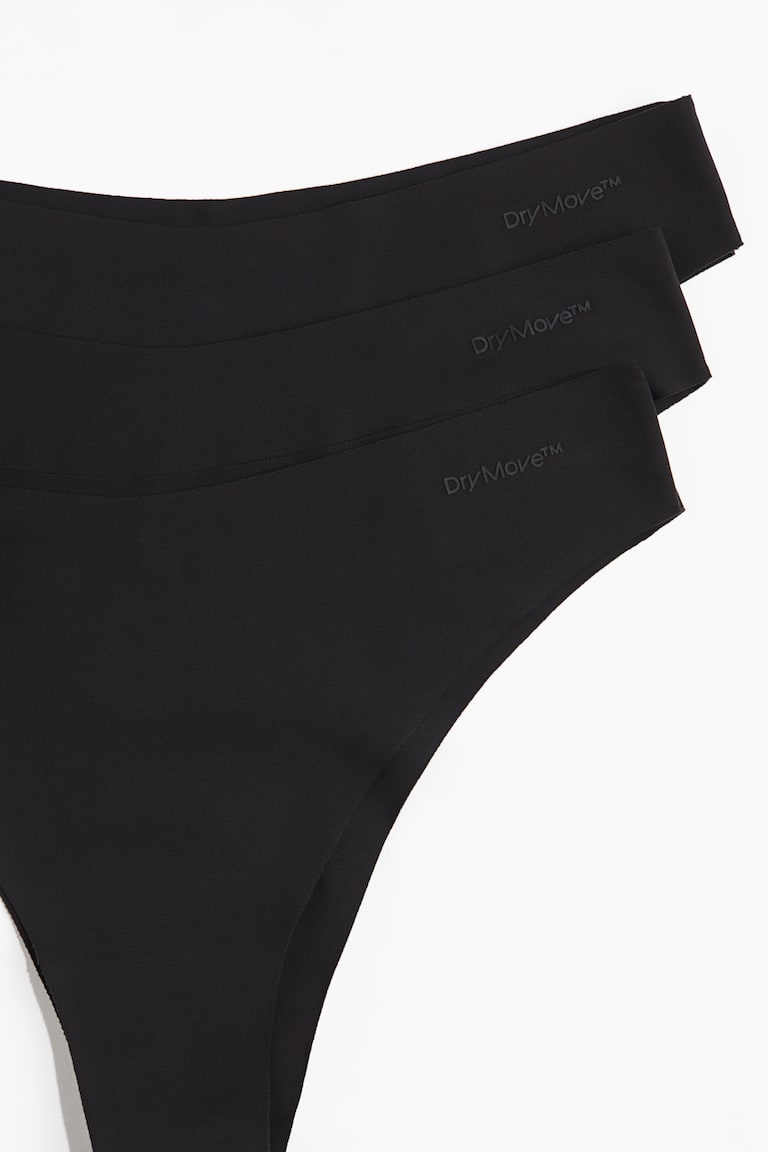 H&M 3er-Pack Sportslips Brazilian Mit DryMove™