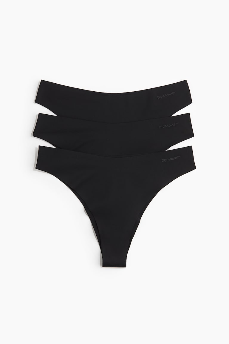 H&M 3er-Pack Sportslips Brazilian mit DryMove™