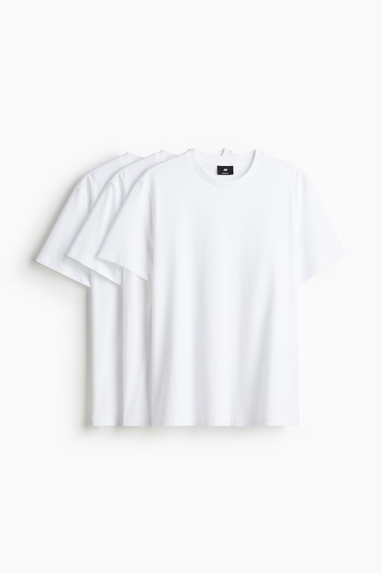 H&M 3er-Pack T-Shirts in Regular Fit