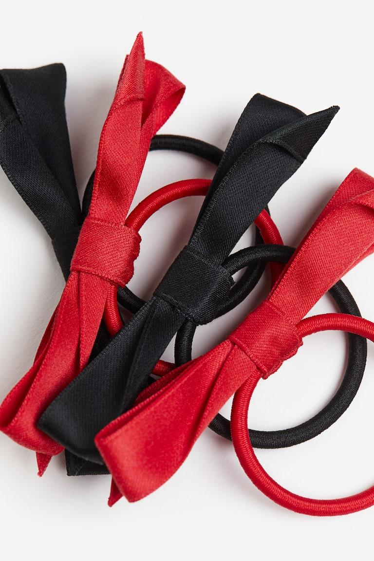 H&M 4er-Pack Haargummis Mit Schleife