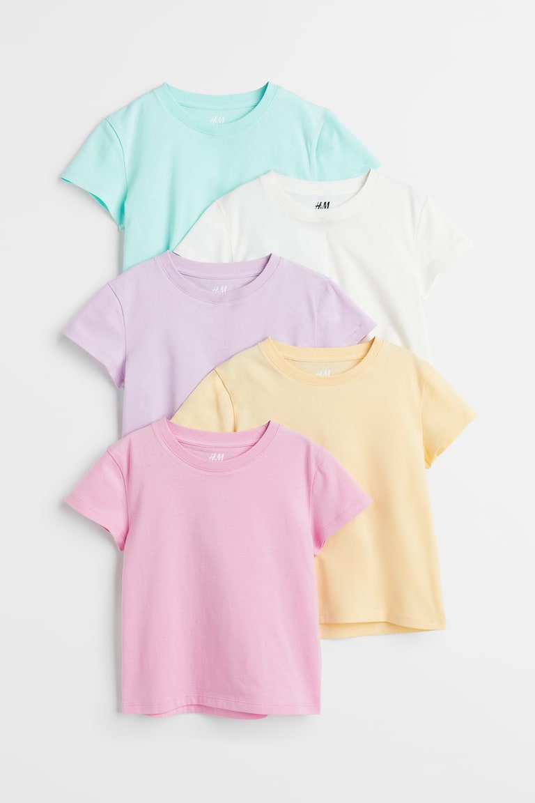H&M 5er-Pack Baumwoll-T-Shirts