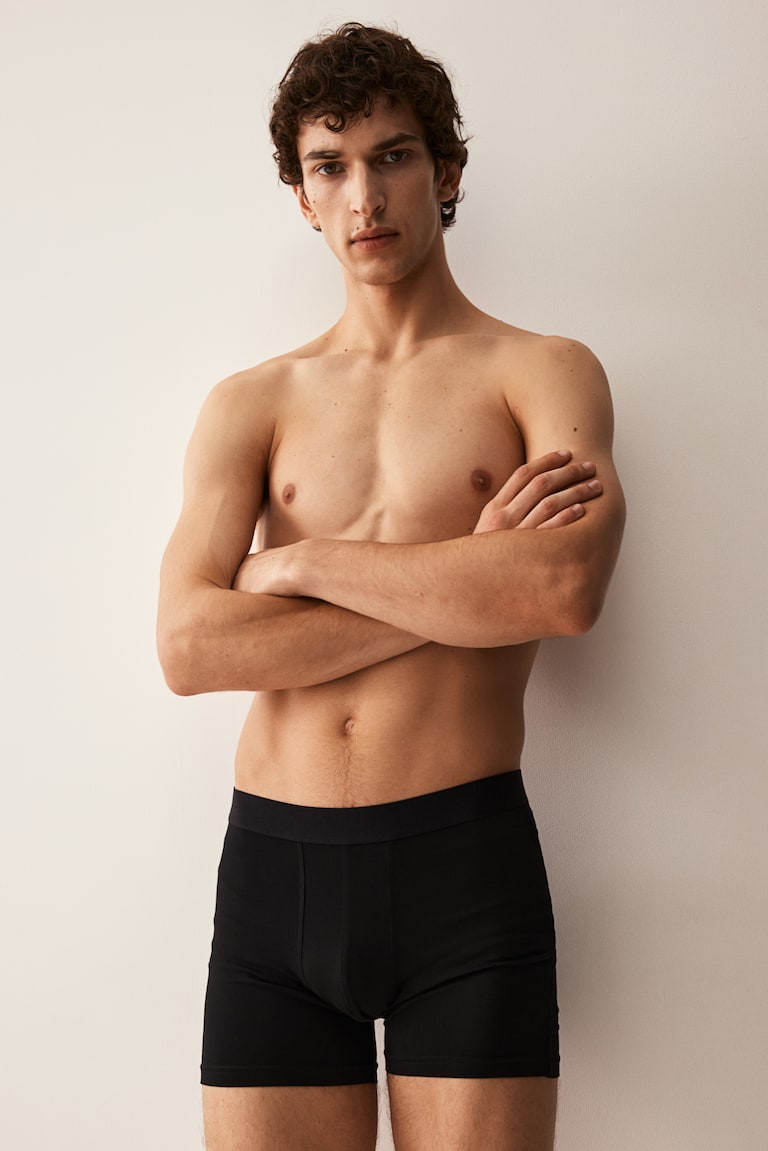 H&M 5er-Pack Halblange Trunks mit Lycra®