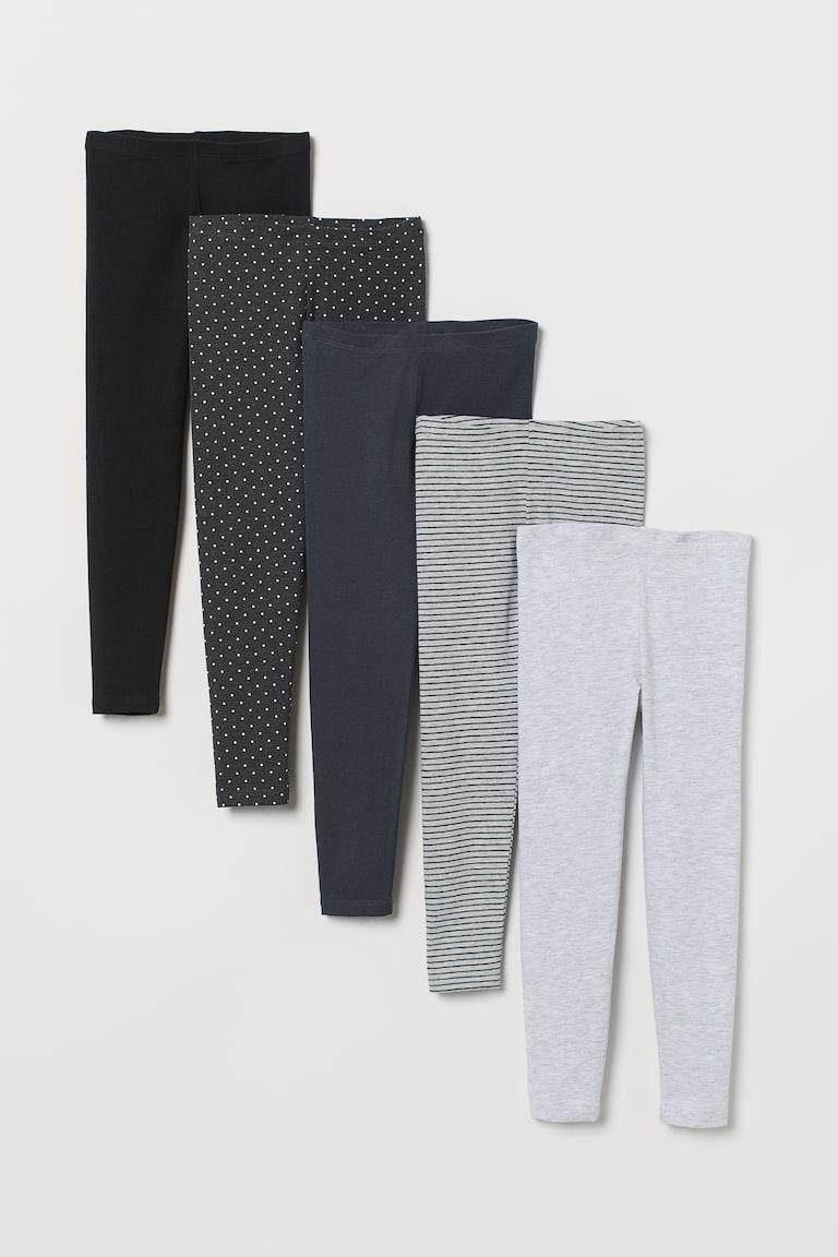 H&M 5er-Pack Jerseyleggings