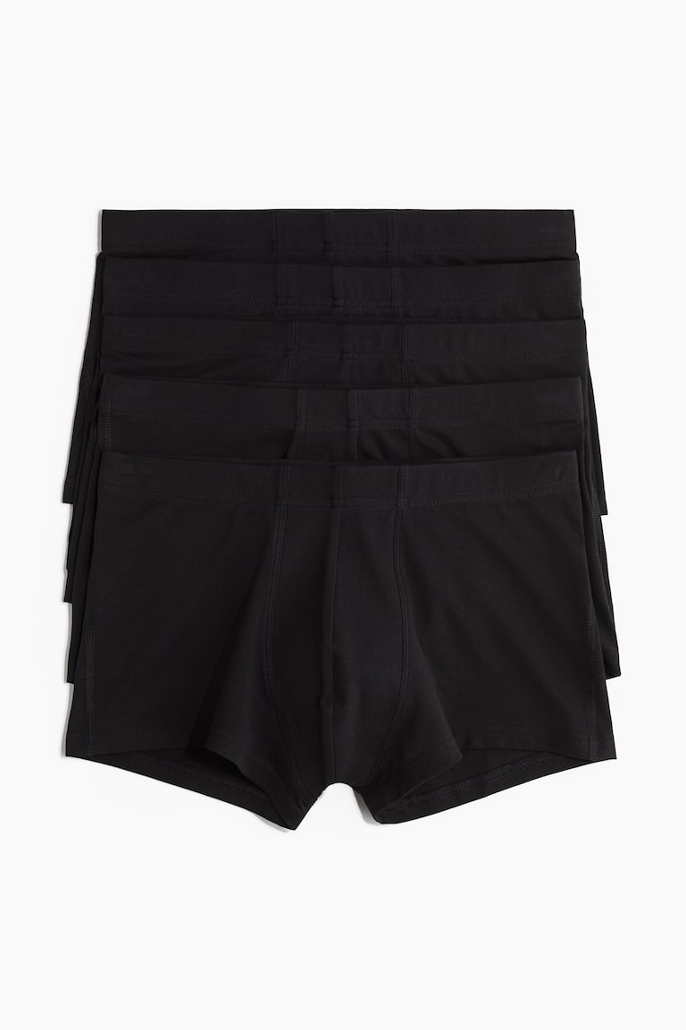 H&M 5er-Pack Kurze Trunks Aus Baumwolle