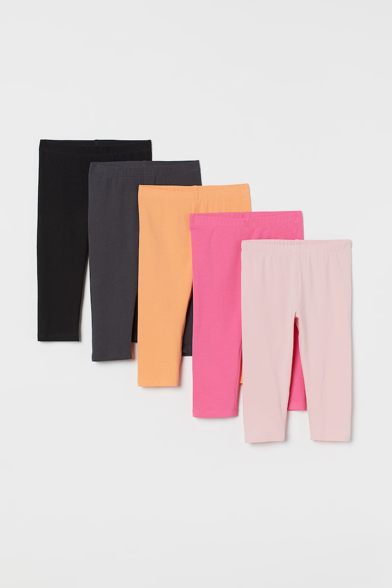 H&M 5er-Pack Leggings in 3/4-Länge