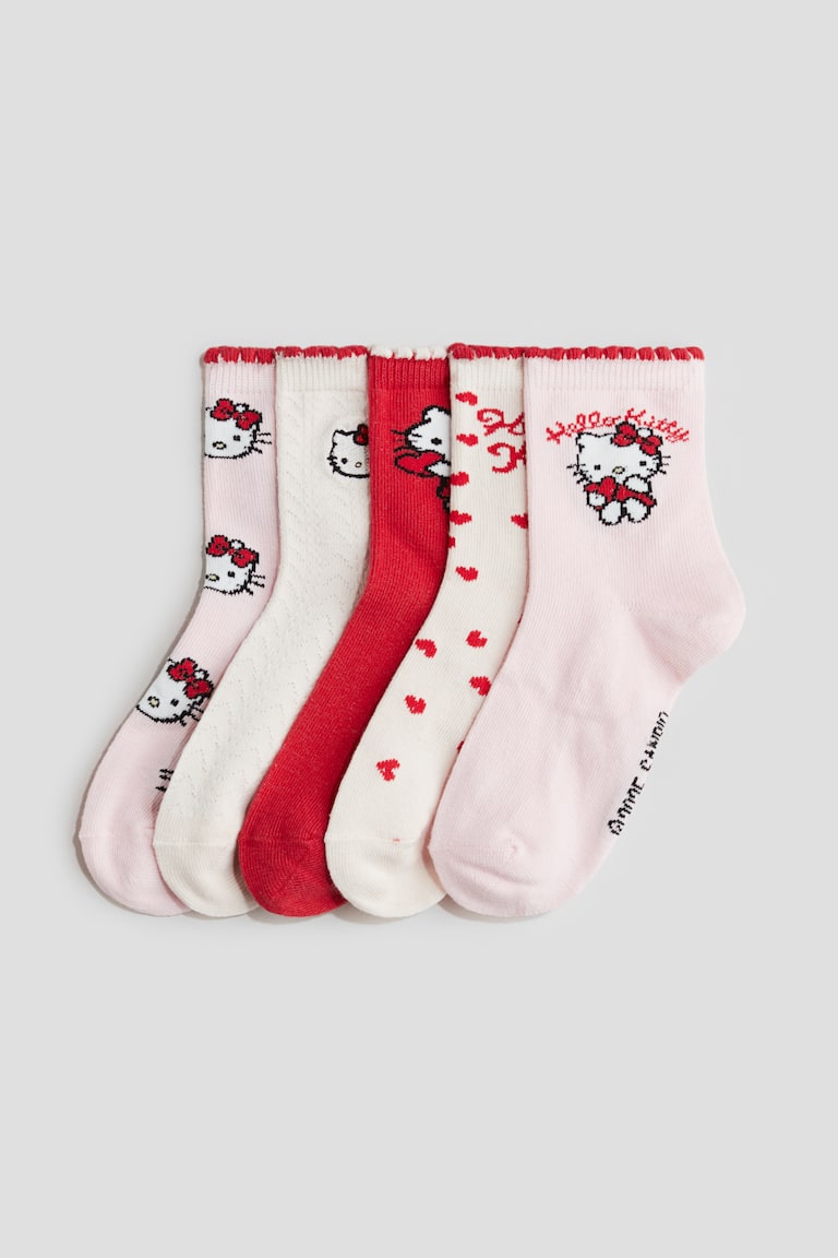 H&M 5er-Pack Socken mit Motiv
