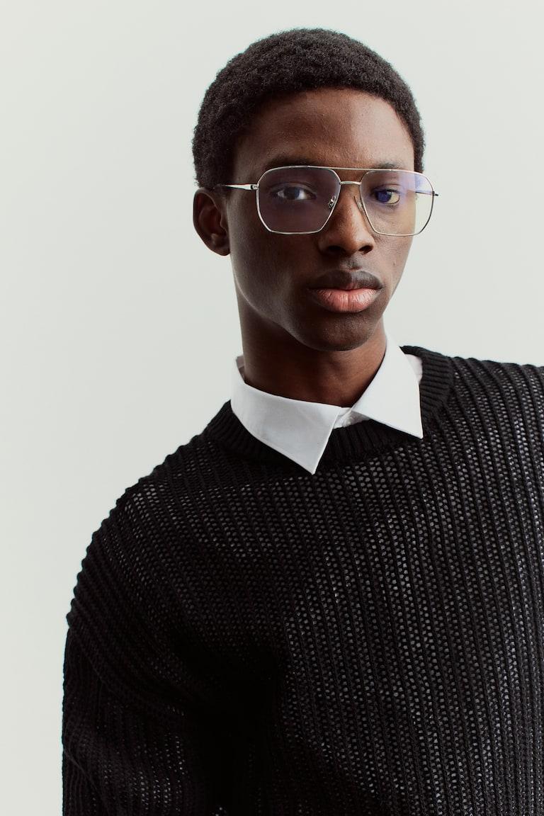 H&M Ajourstrick-Pullover In Loose Fit