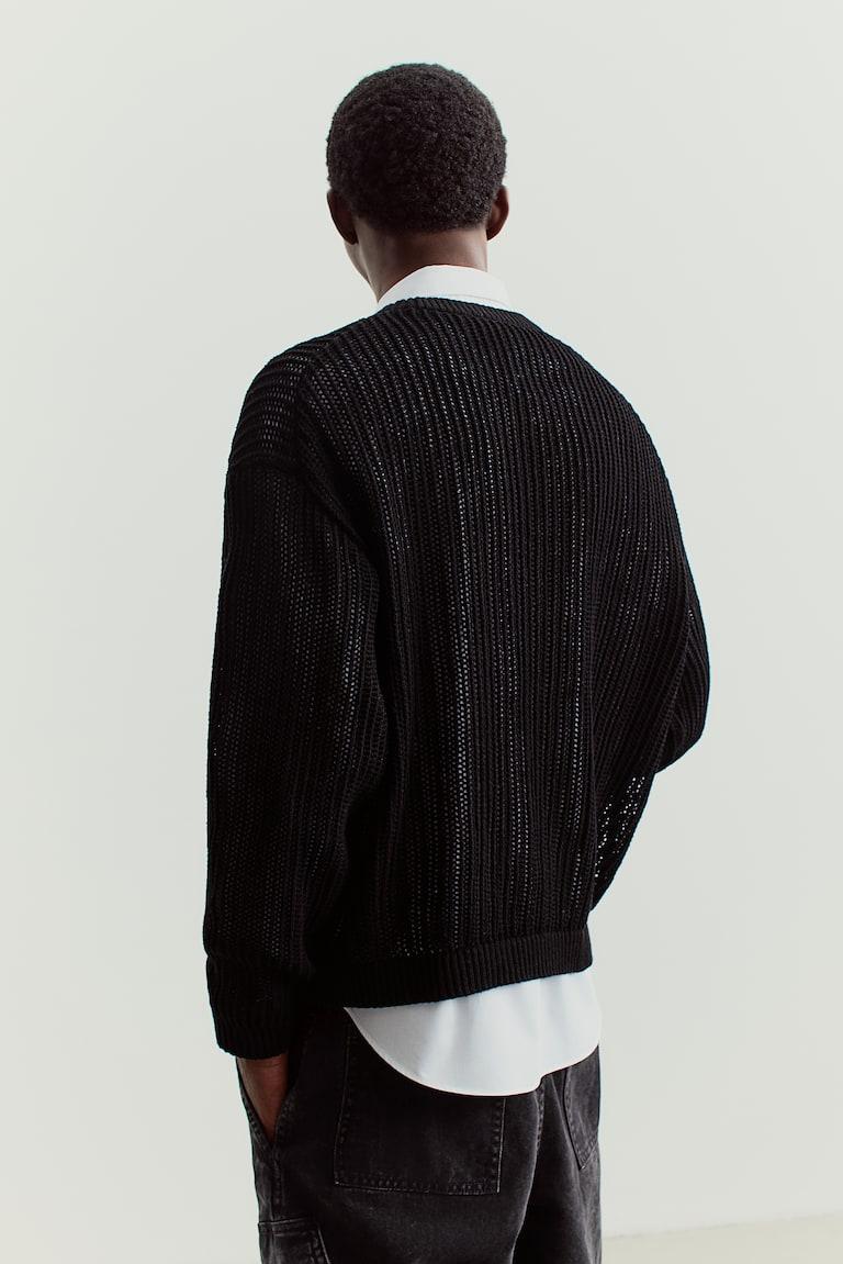 H&M Ajourstrick-Pullover In Loose Fit
