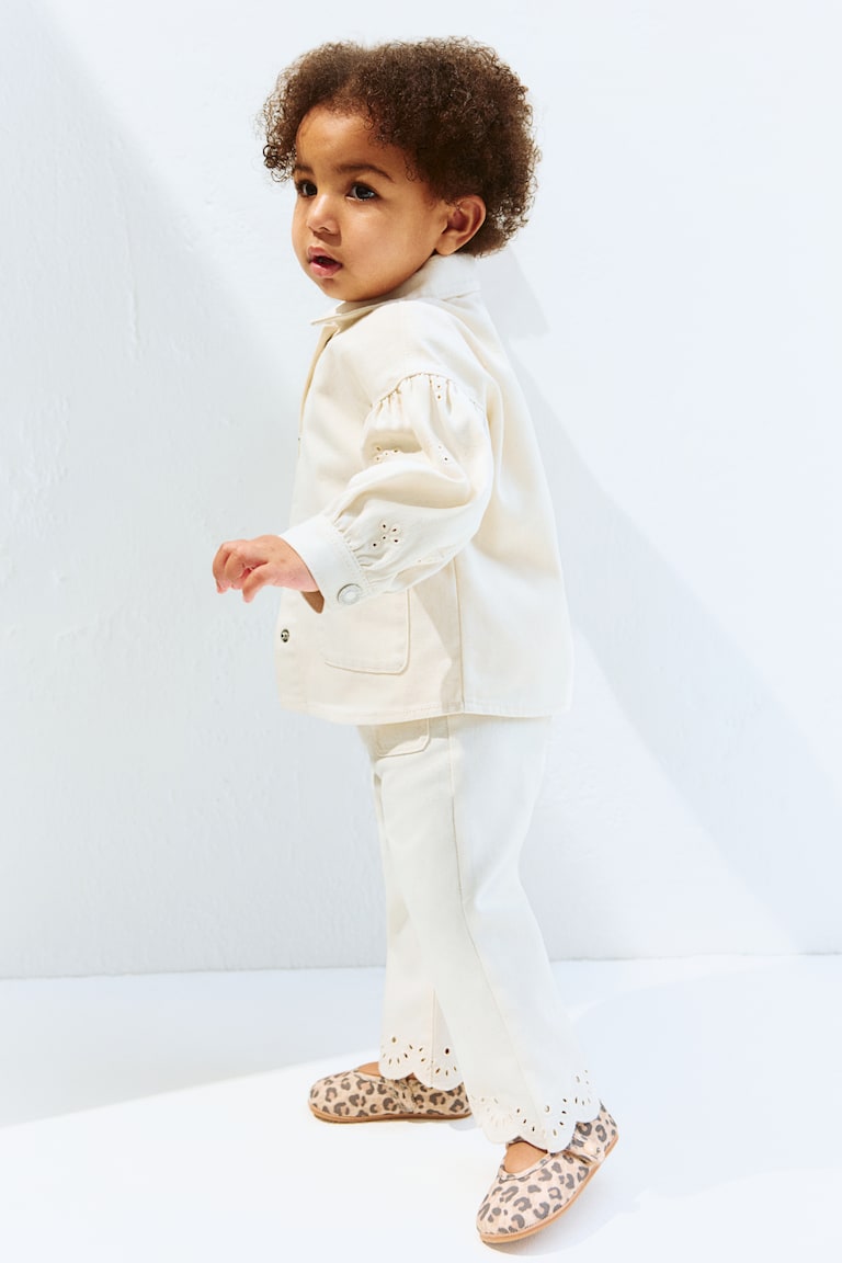 H&M Ausgestellte Hose Aus Baumwolltwill