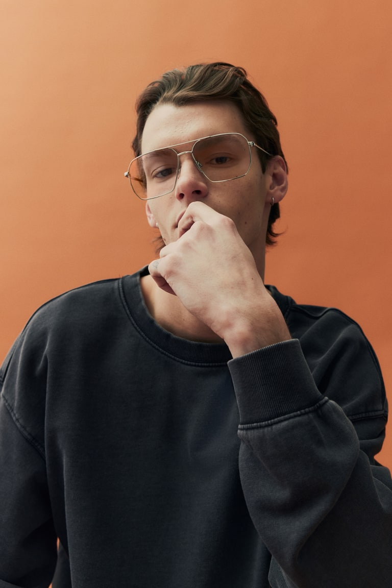 H&M Ausgewaschenes Sweatshirt In Loose Fit