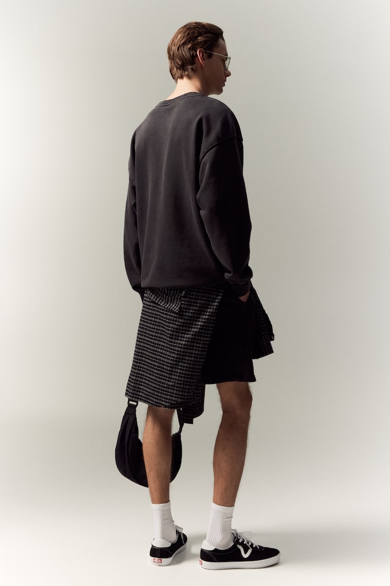 H&M Ausgewaschenes Sweatshirt In Loose Fit