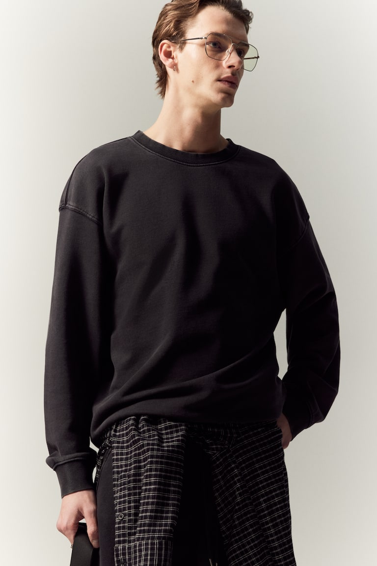 H&M Ausgewaschenes Sweatshirt In Loose Fit