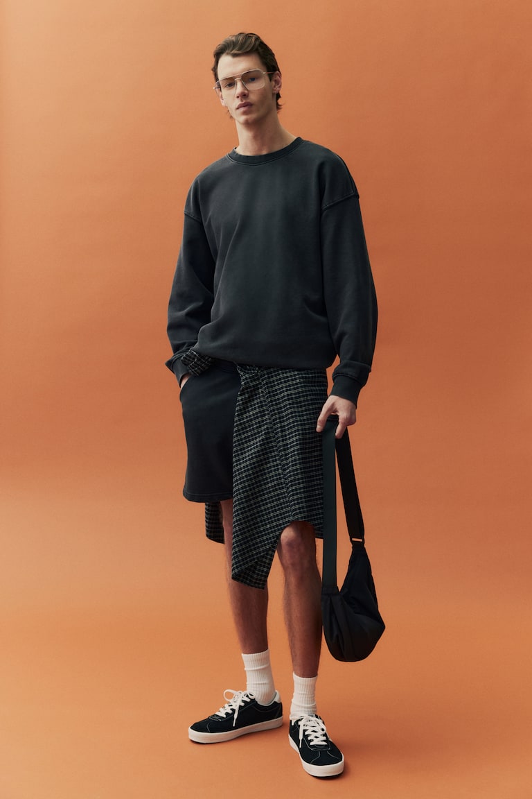 H&M Ausgewaschenes Sweatshirt in Loose Fit