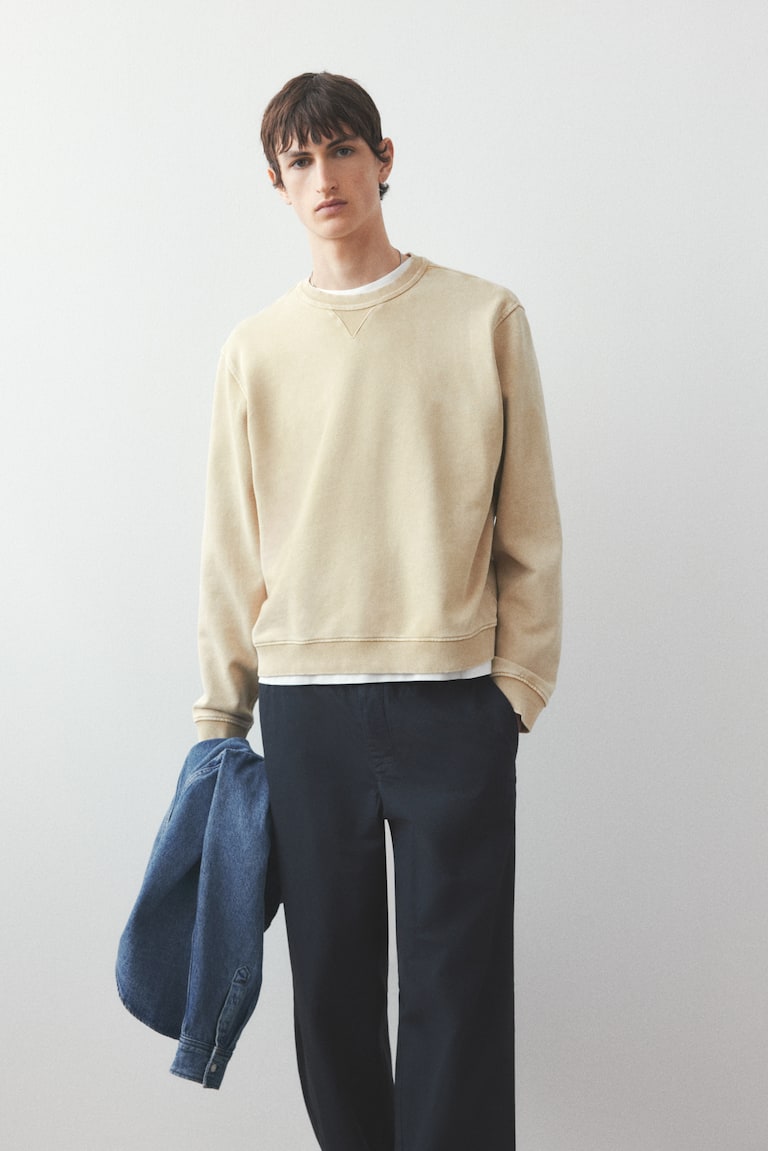 H&M Ausgewaschenes Sweatshirt In Regular Fit