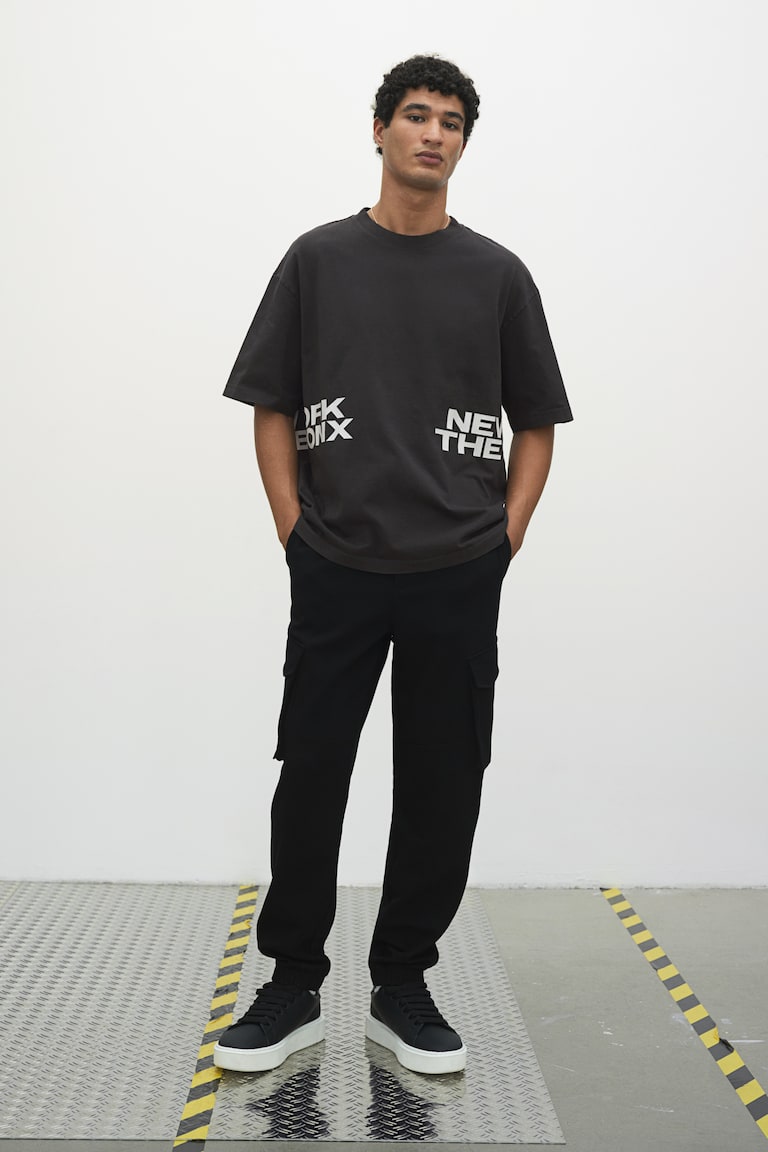 H&M Ausgewaschenes T-Shirt In Loose Fit