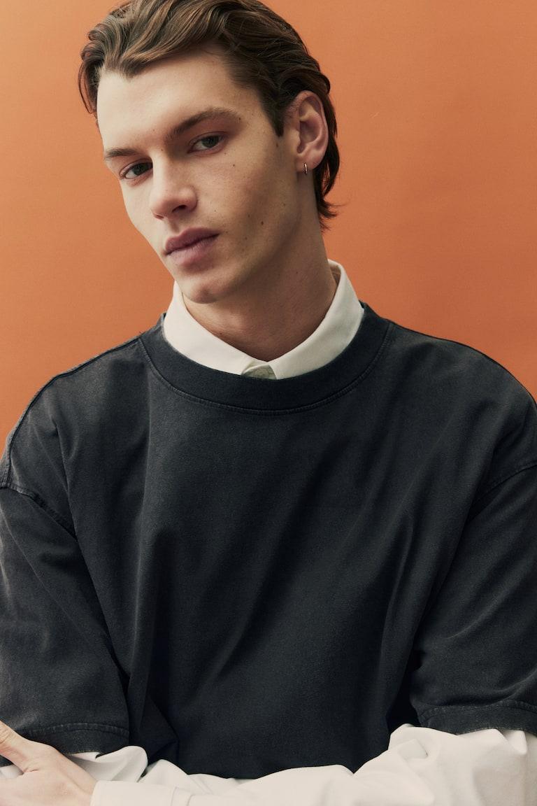 H&M Ausgewaschenes T-Shirt In Loose Fit