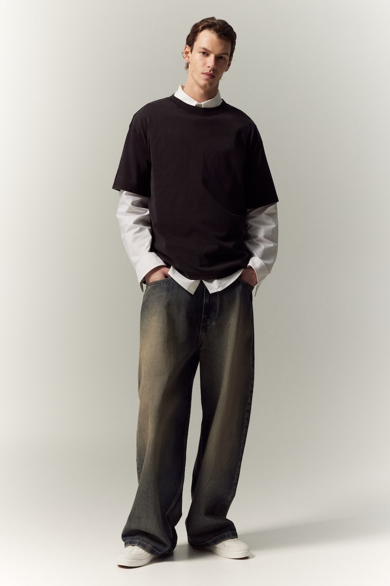 H&M Ausgewaschenes T-Shirt In Loose Fit