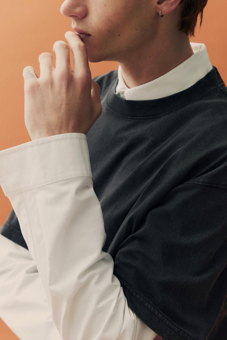 H&M Ausgewaschenes T-Shirt In Loose Fit