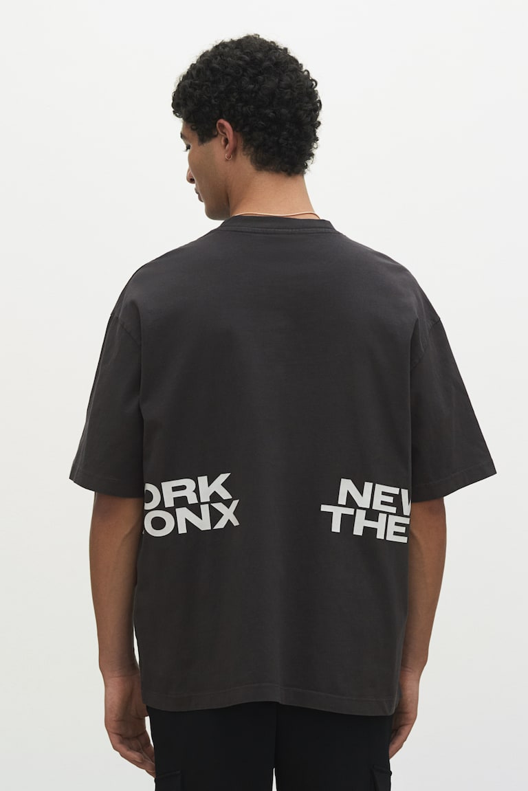 H&M Ausgewaschenes T-Shirt In Loose Fit