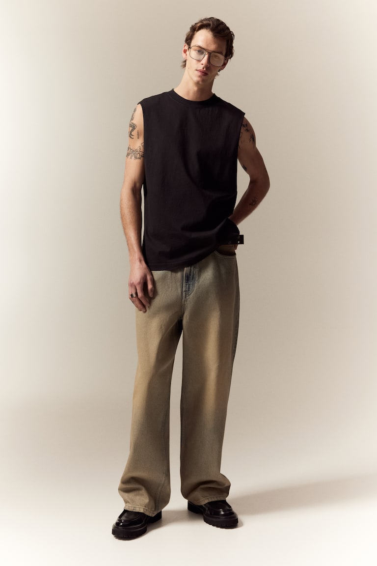 H&M Ausgewaschenes Tanktop In Regular Fit