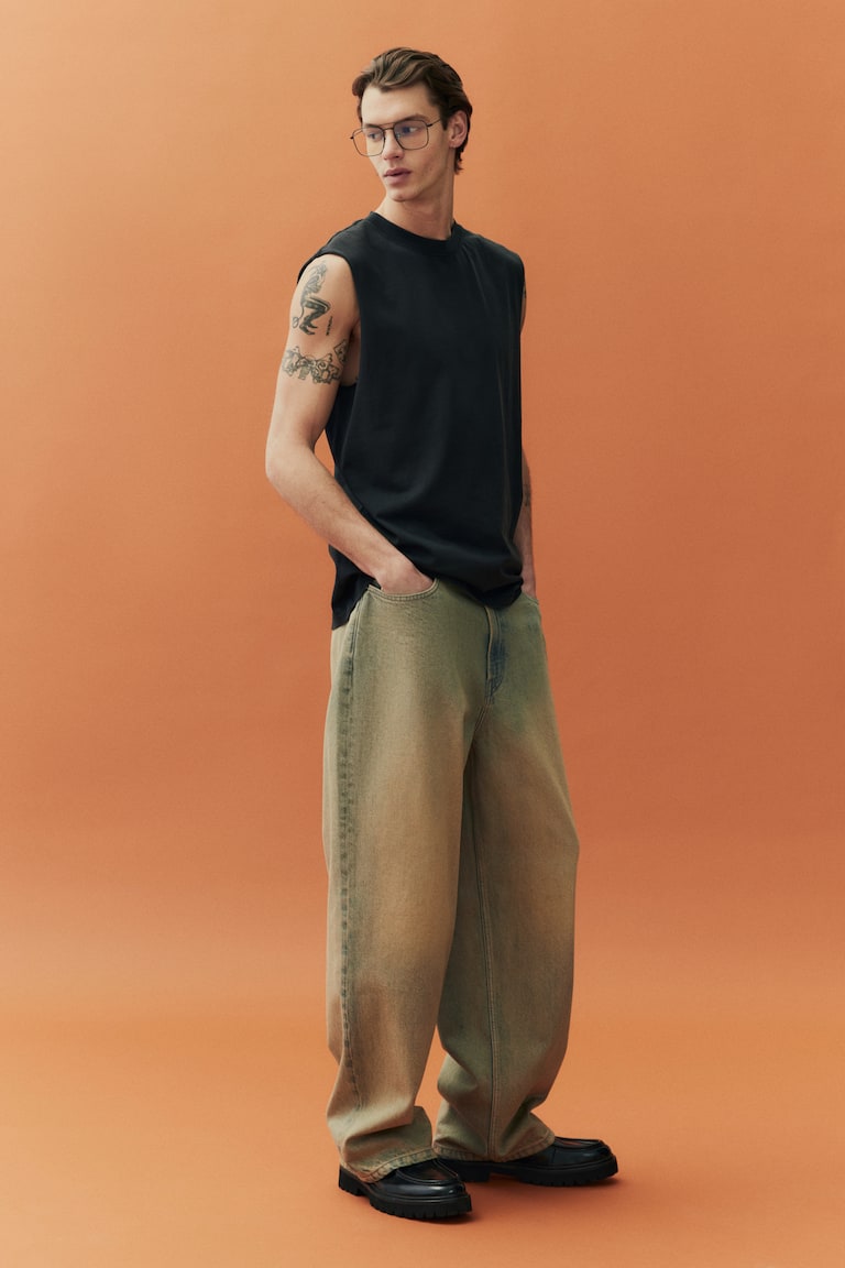 H&M Ausgewaschenes Tanktop In Regular Fit