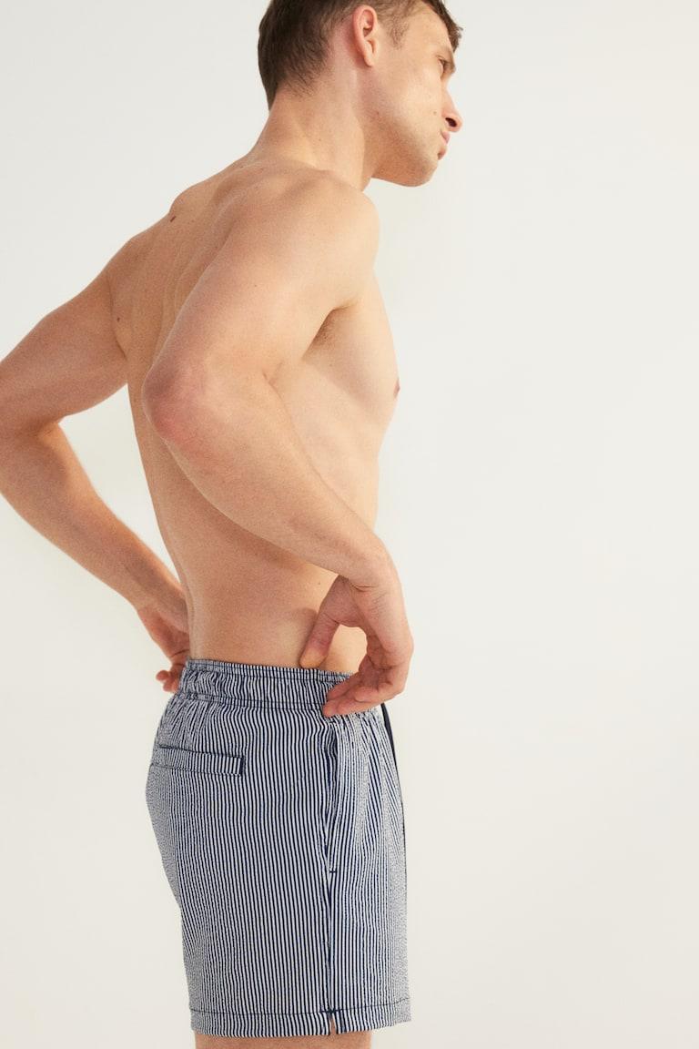 H&M Badeshorts Aus Seersucker