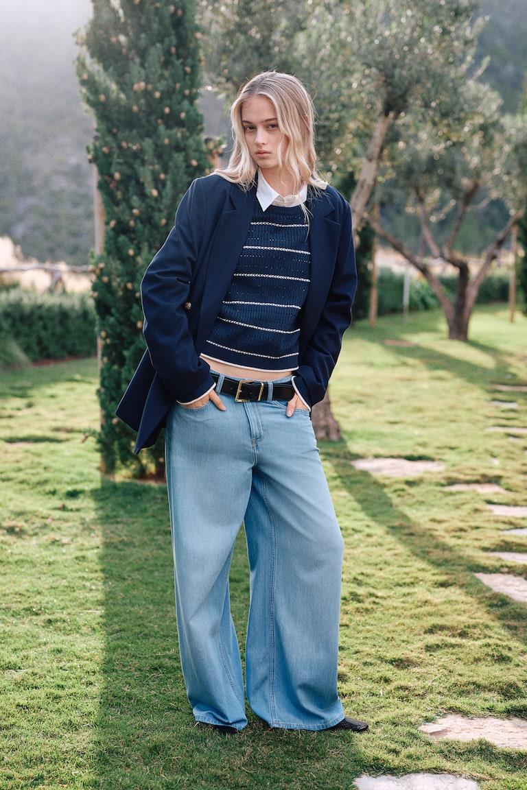 H&M Baggy Wide Low Jeans