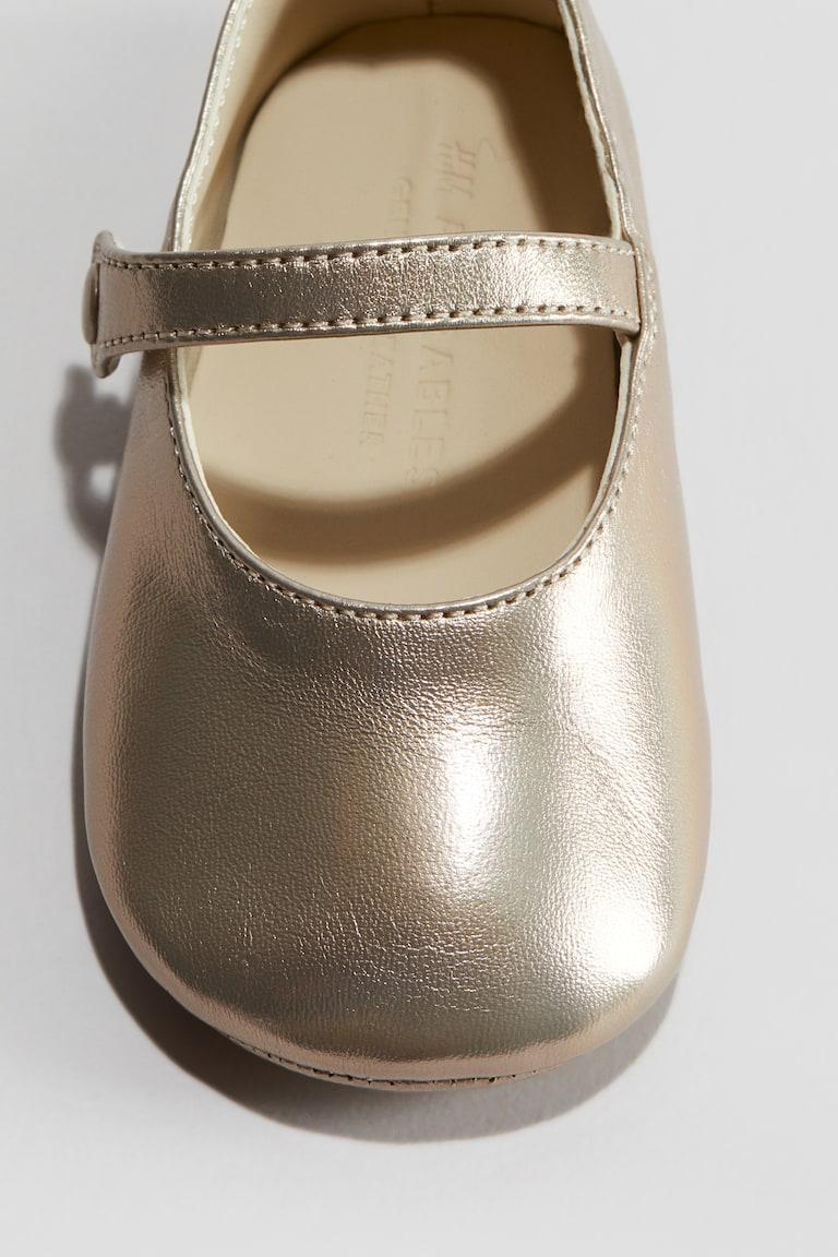H&M Ballerinas Aus Leder Mit Weicher Sohle