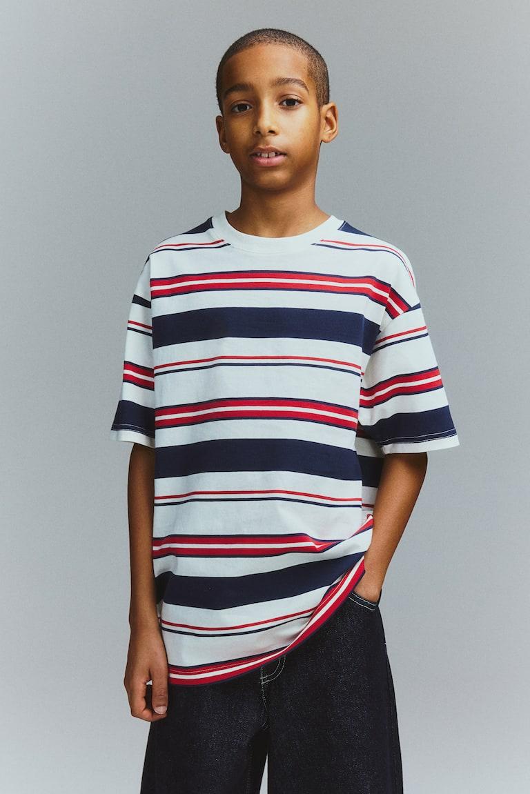 H&M Baumwoll-T-Shirt in Loose Fit