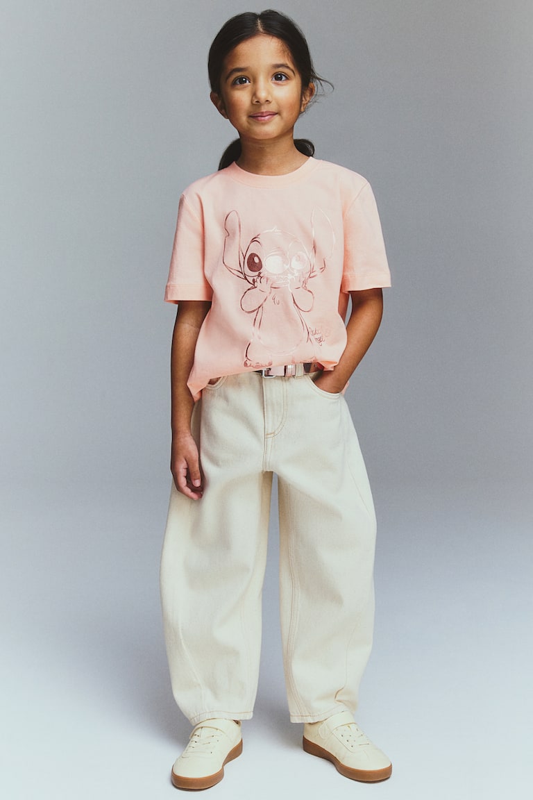 H&M Baumwoll-T-Shirt Mit Motivprint