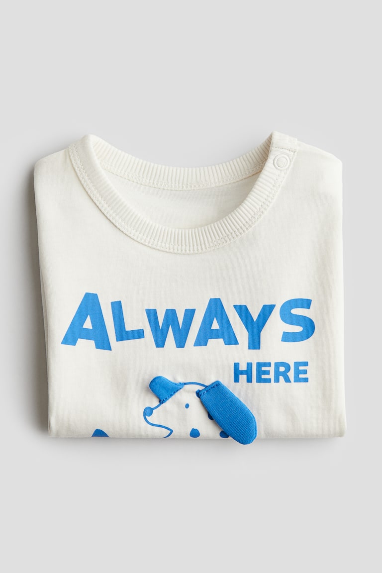 H&M Baumwoll-T-Shirt Mit Print