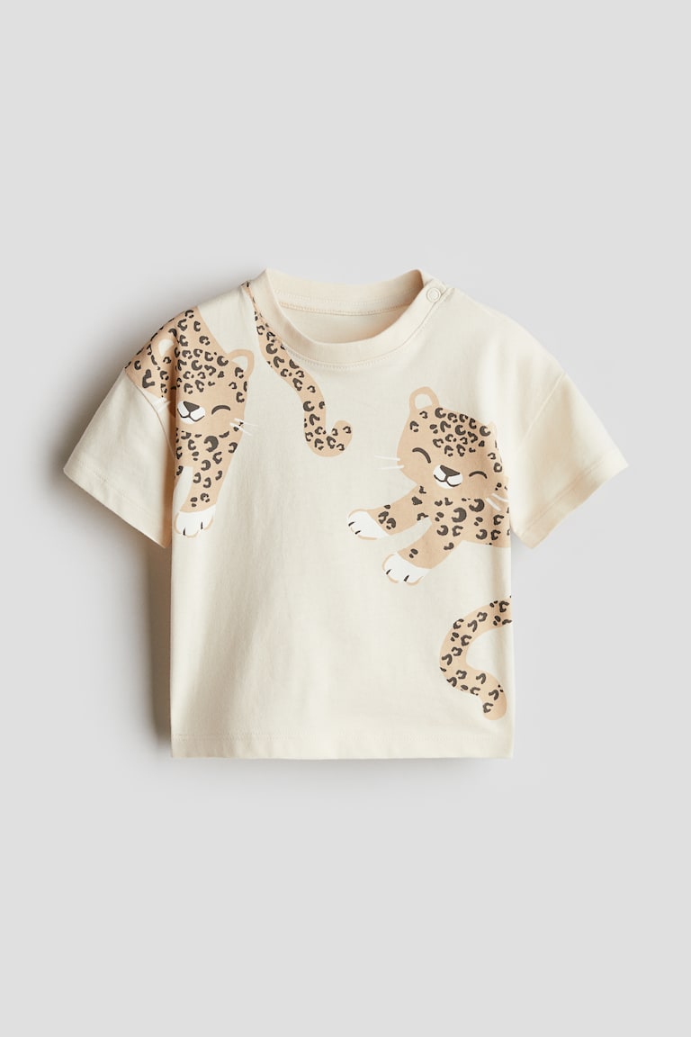 H&M Baumwoll-T-Shirt mit Print