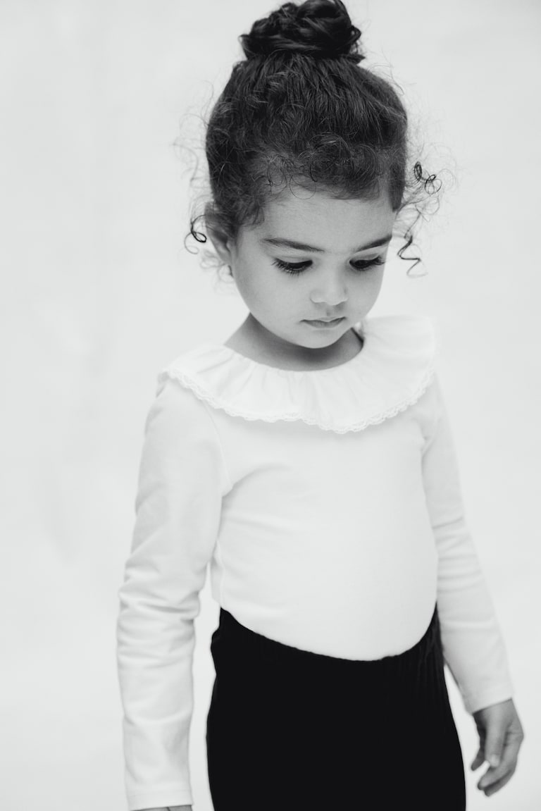 H&M Baumwollbody Mit Kragen