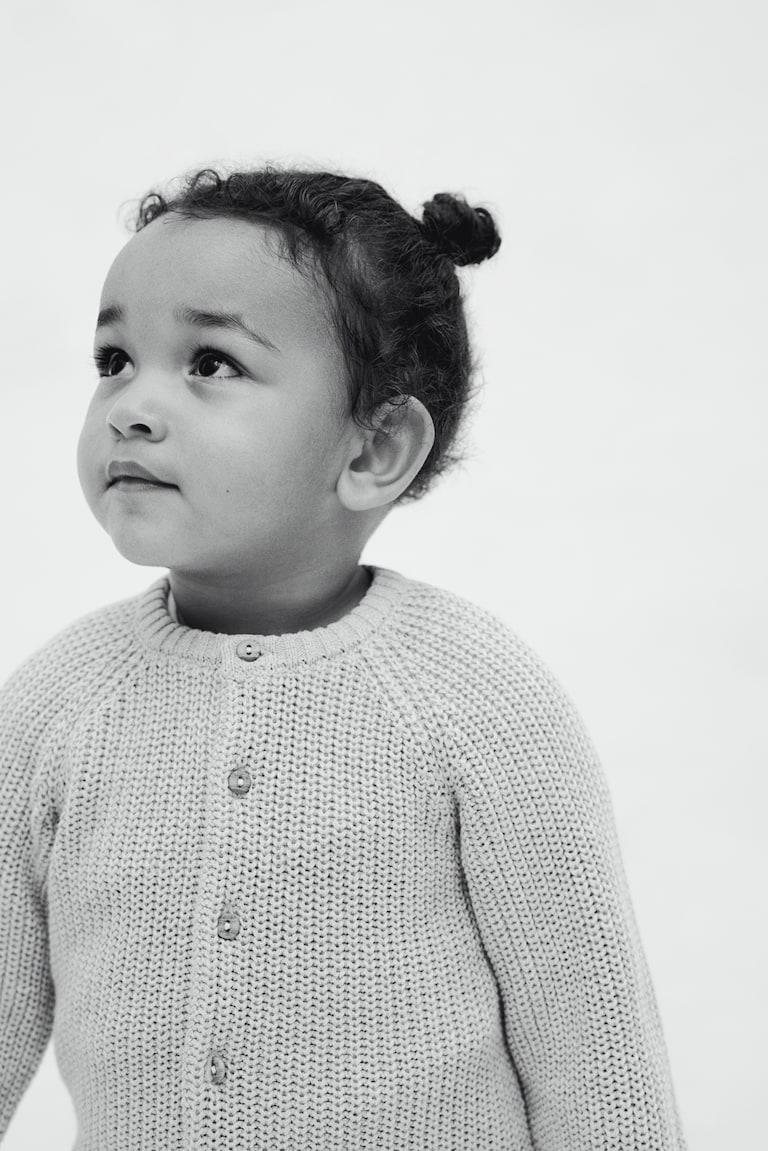 H&M Baumwollcardigan In Patentstrick