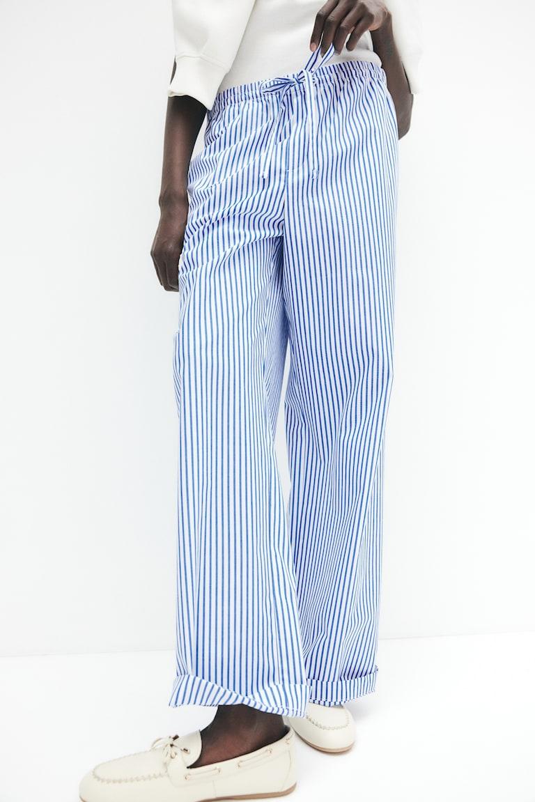 H&M Baumwollhose Mit Kordelzug