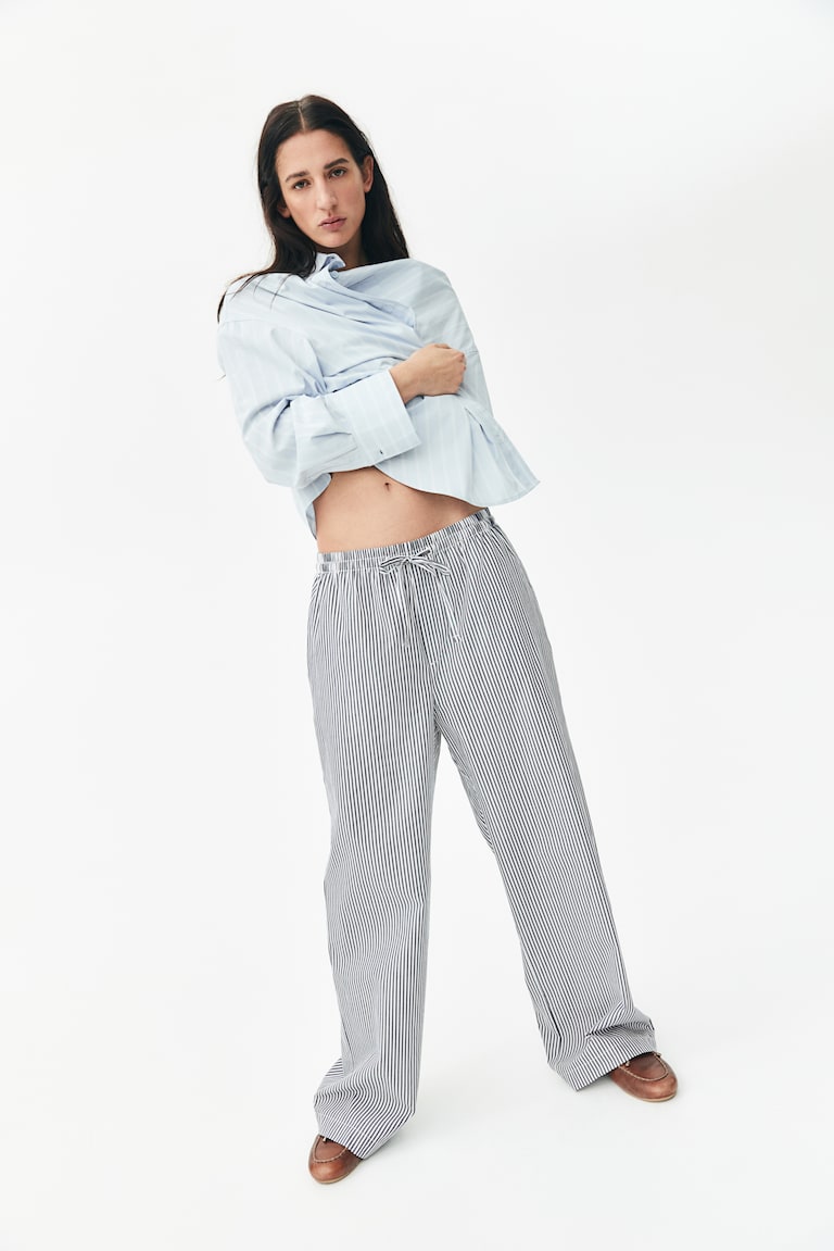 H&M Baumwollhose Mit Kordelzug