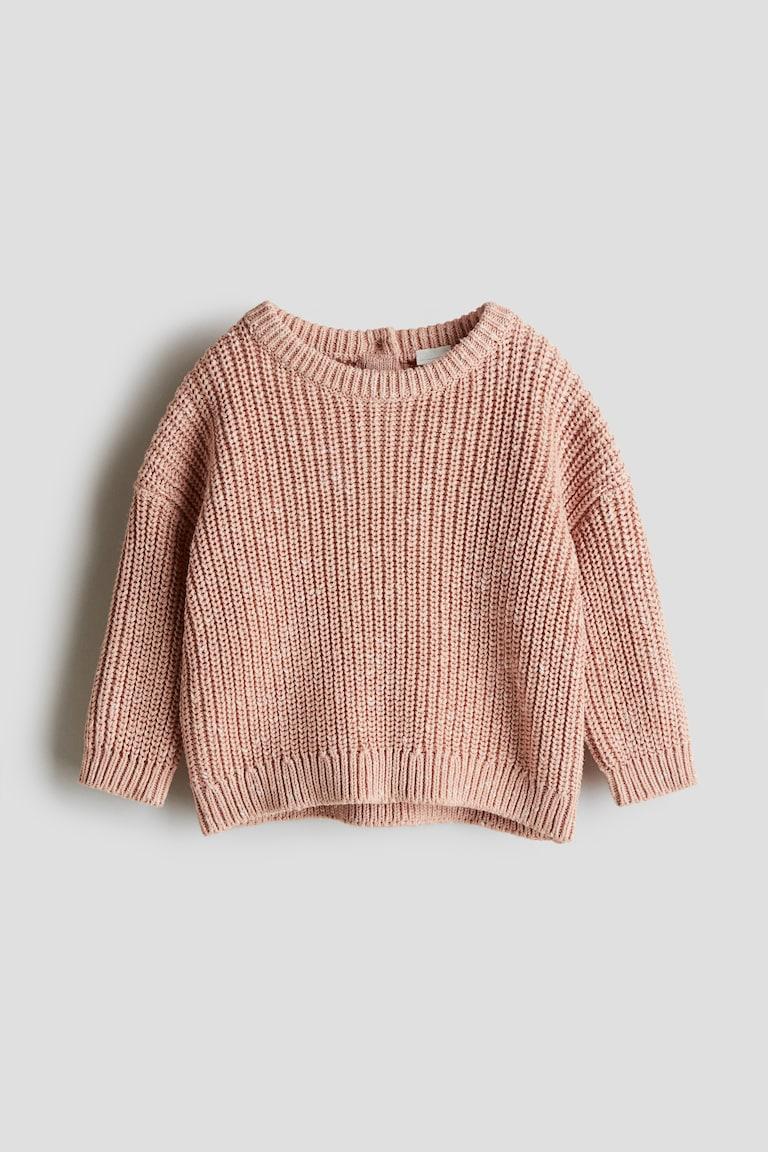 H&M Baumwollpullover in Patentstrick