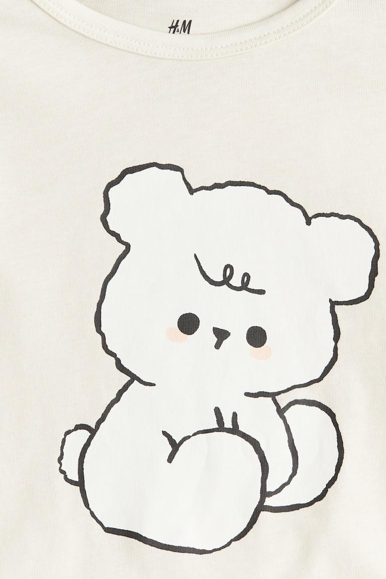 H&M Baumwollshirt Mit Print