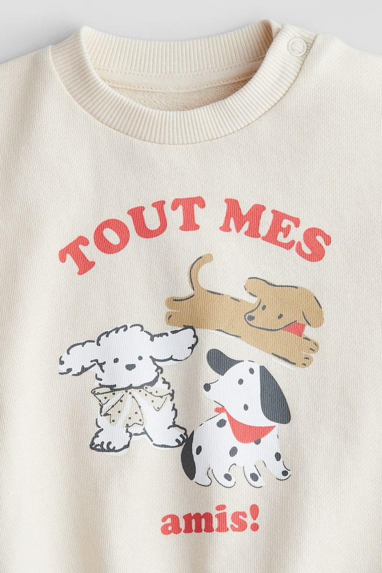 H&M Baumwollsweatshirt Mit Print