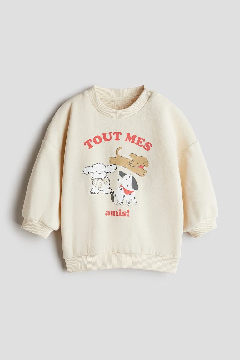H&M Baumwollsweatshirt mit Print